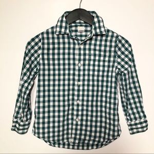CrewCuts by JCrew L/S button-down, Green, size 6-7